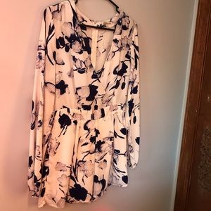 Blue flowered Romper